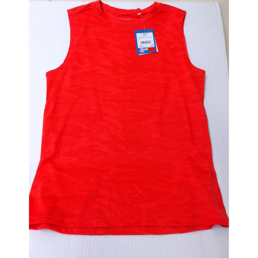 DSG Boys‎ Jacquard Movement Tank Top Cabana Coral Camo Size L 14-16 /#26490